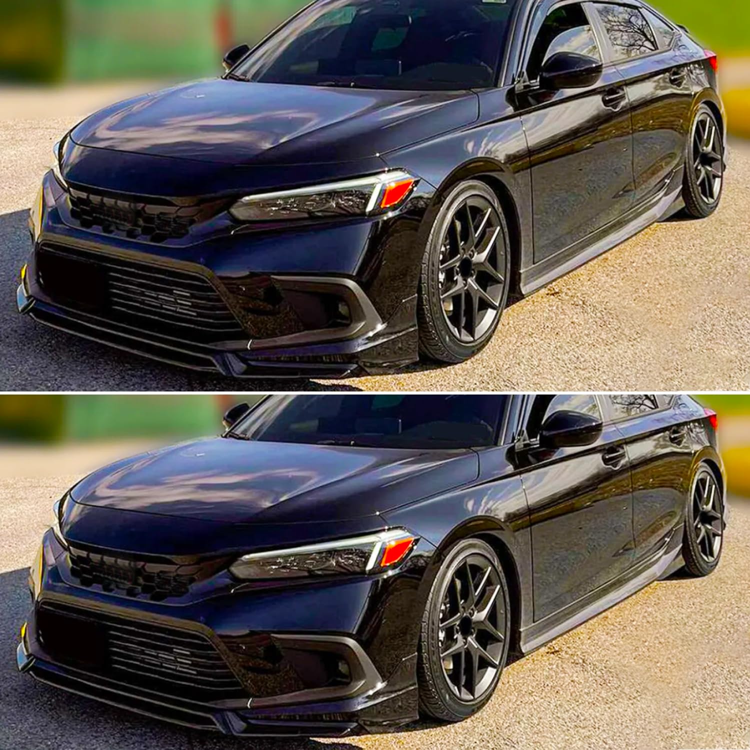Amazon | フロントリップ 2022-2024 Civic Yofer スタイル